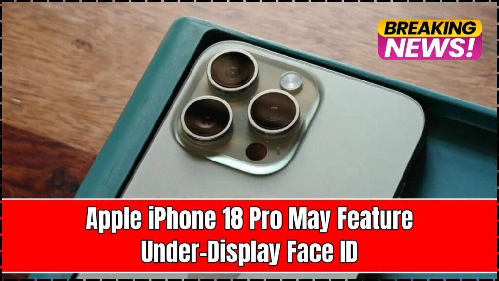 Apple iPhone 18 Pro May Feature Under-Display Face ID; What You Need to Know Now 1 Apple iPhone 18 Pro May Feature Under-Display Face ID