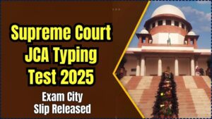 Supreme Court JCA Typing Test 2025