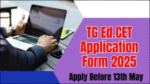 TG Ed.CET Application Form 2025