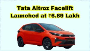 Tata Altroz Facelift Launched at ₹6.89 Lakh