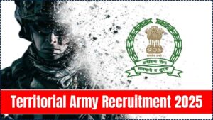 Territorial Army Recruitment 2025